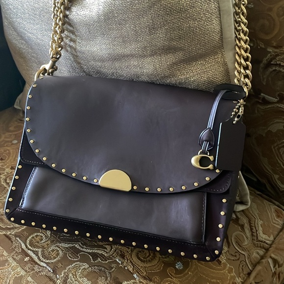 *Like New* Coach Luxe Leather & Suede Shoulder bag w/2 straps - Picture 2 of 11